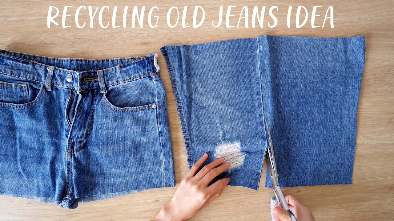 Let's Make Something New With Your Old Jeans That You No Longer Wear | Recycling old jeans idea
