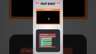 Create Fruit Burst App on CuriousJr #Shorts #codingonmobile screenshot 4