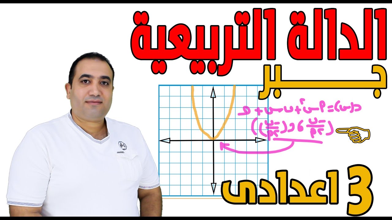 ابسط شرح للدالة التربيعية (جبريا +طريقة الالة الحاسبة )- جبر - الصف الثالث الاعدادى 2023