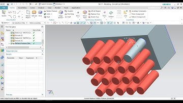 NX -Pattern,unit,subtract,intersect,shell   HINDI|URDU