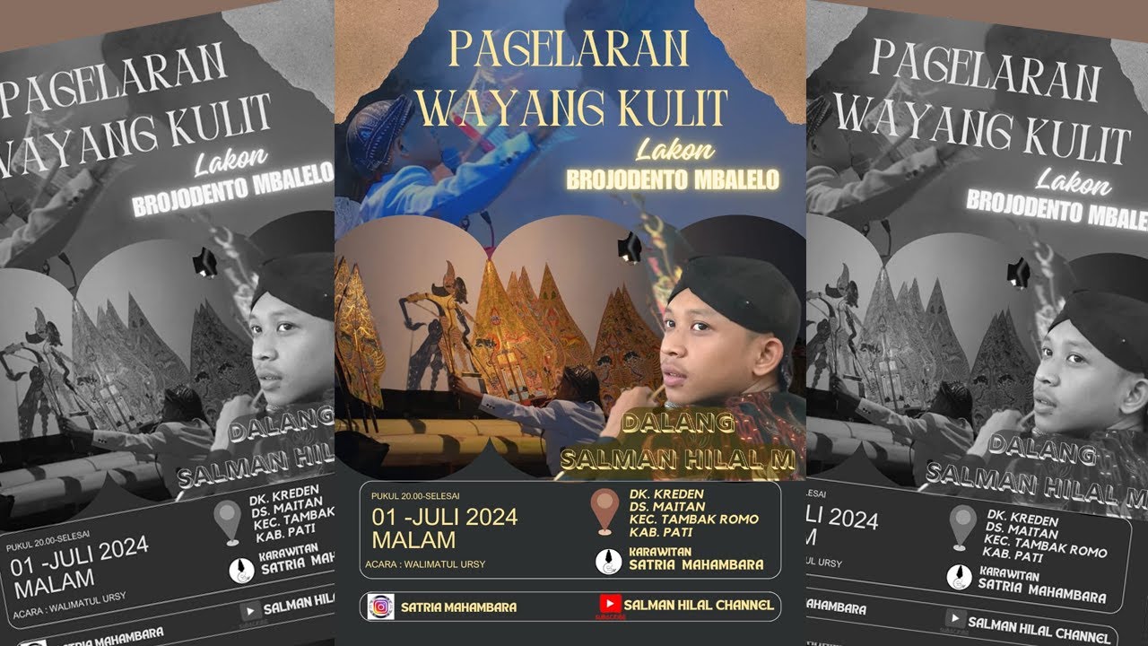 ✅LIVE STREAM WAYANG KULIT DALANG SALMAN HILAL M || LAKON : BROJODENTO MBALELO