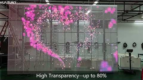 Huasuny Trans-eyes Transparent LED Display Glass LED Screen P3.9 P6 P10