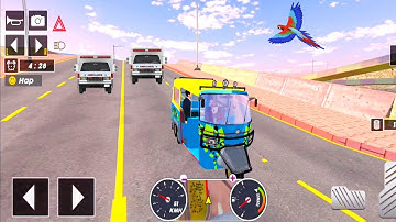 Tuk Tuk auto rickshaw driver 3D game - #208 auto rickshaw driving game - Android iOS Gameplay