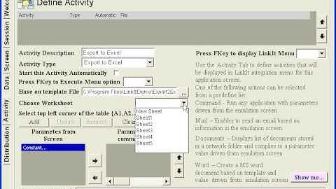 How to Export to Excel activity to the integration menu from AS400? www.vrtech.biz
