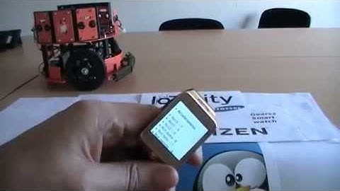 Eurogiciel IOT demo -- When Samsung Gear (Tizen) pilots a Robot using Intel Edison board and Android