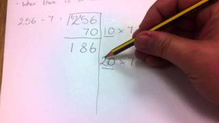 How to divide using chunking with a remainder