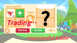 TRADING the LEGENDARY ANIMATED DRAGON STICKER in Adopt Me! (0.01% CHANCE) 🐉