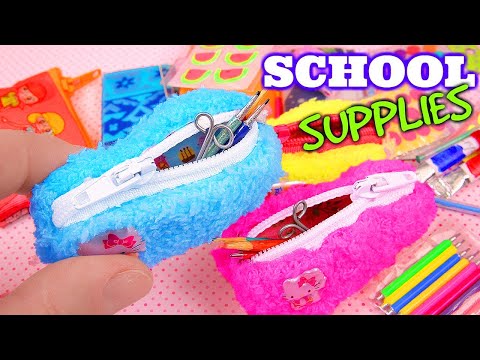 DIY Miniature School Supplies 