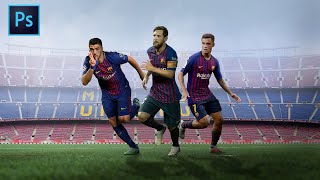 Photoshop Tutorial: How To Make A Sports Wallpaper. screenshot 1