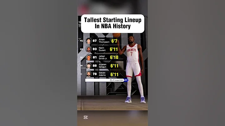 Tallest NBA Starting 5 #shorts #nba #trending #basketball #nba2k26