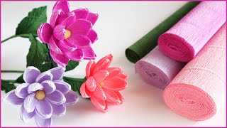 🌸 Crepe Paper Flowers 🌸 How to make easy Paper Flowers