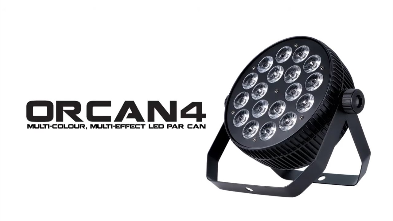ORCAN4 - Multi-colour, Multi-effect LED PAR Can
