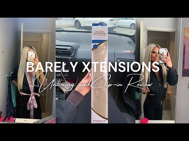 BARELY XTENSIONS PLATINUM ICE 18 CLIP-IN HAIR EXTENSIONS REVIEW 