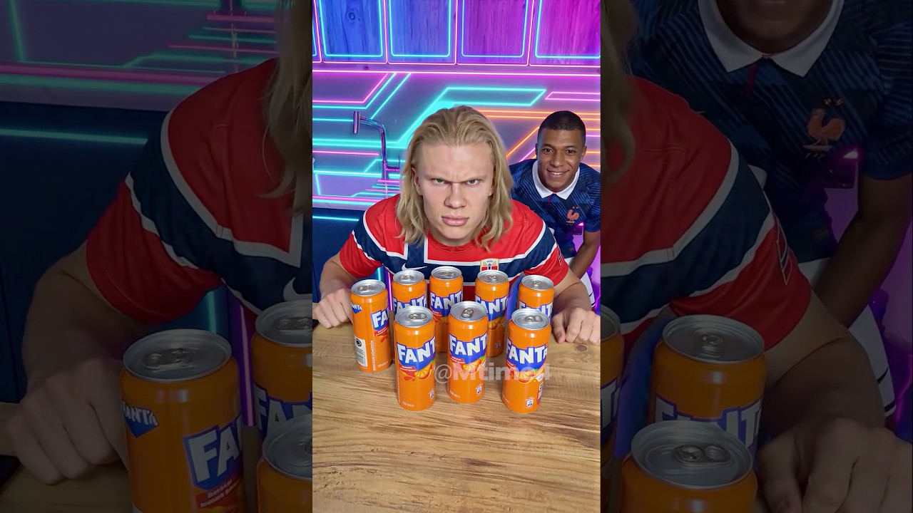 Mbappé Watched the Drink Disappear 🥤😭 #parody #football #haaland #worldcup