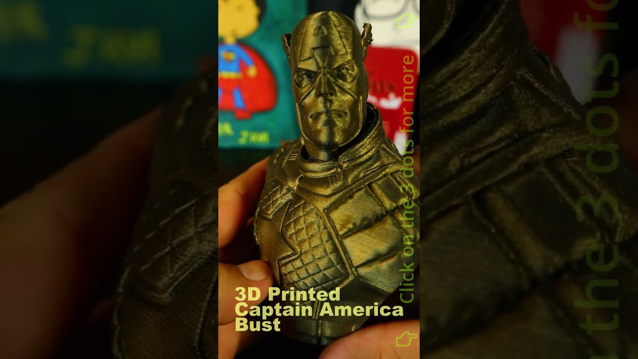 3D Printed Captain America Bust Is So Awesome 