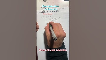 Find derivative of sine function #howto #maths #trigonometric #mathprocess #mathematics #mathproofs