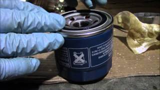 Oil And Oil Filter Change On The Hyundai Santa Fe 2003 3.5 Liter V6 Engine