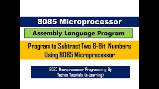 Celebrity Subtraction program of  Two 8 bit numbers using 8085 microprocessor | subtraction program in 8085 Profile