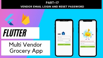 Flutter Multi Vendor Grocery App - Part 17 | Vendor Firebase Email Login and Reset Password