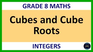 Grade 8 Maths Term 1 Lesson 13   Cubes and Cube Roots