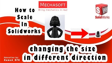 solidworks tutorial about how to scale a 3d model?