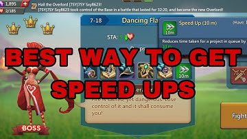 How to get SPEED UPS fast and easily on LORDS MOBILE