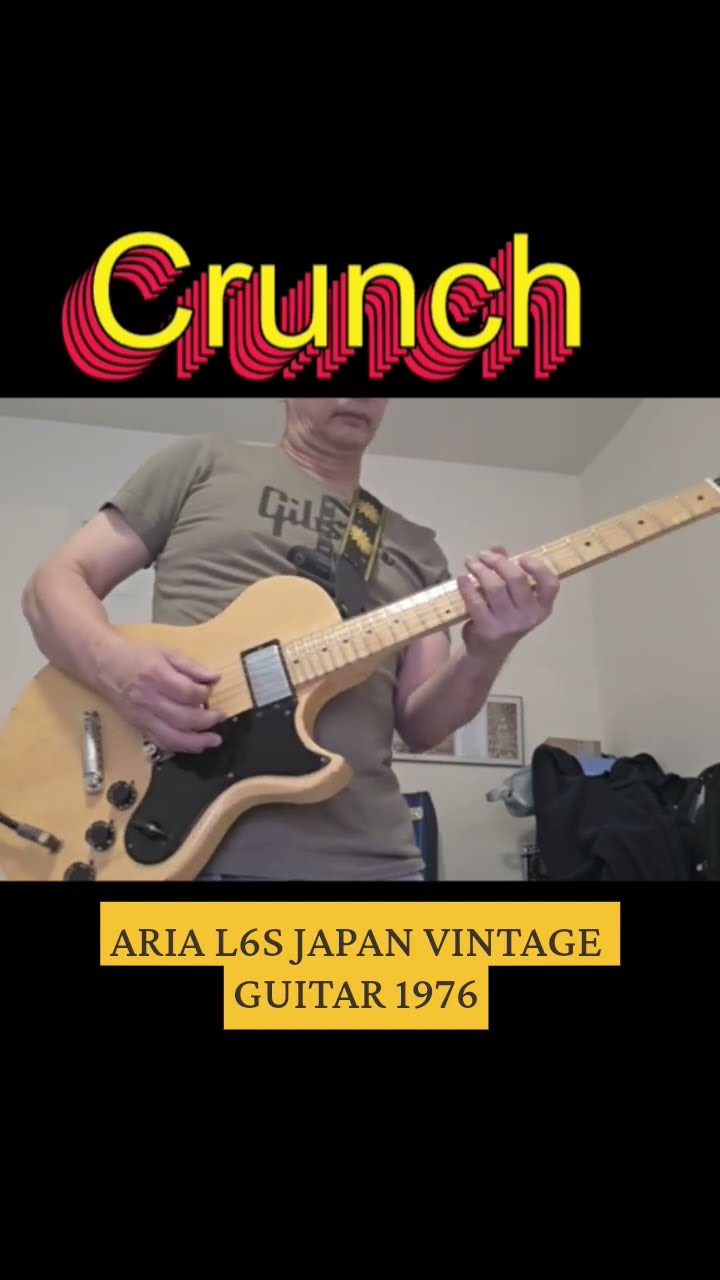 Crunch Guitar Tone Aria L6S Japan Vintage Electric Guitar 1976