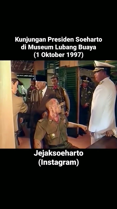 Kunjungan Presiden Soeharto di Museum Lubang Buaya (1997) #shorts