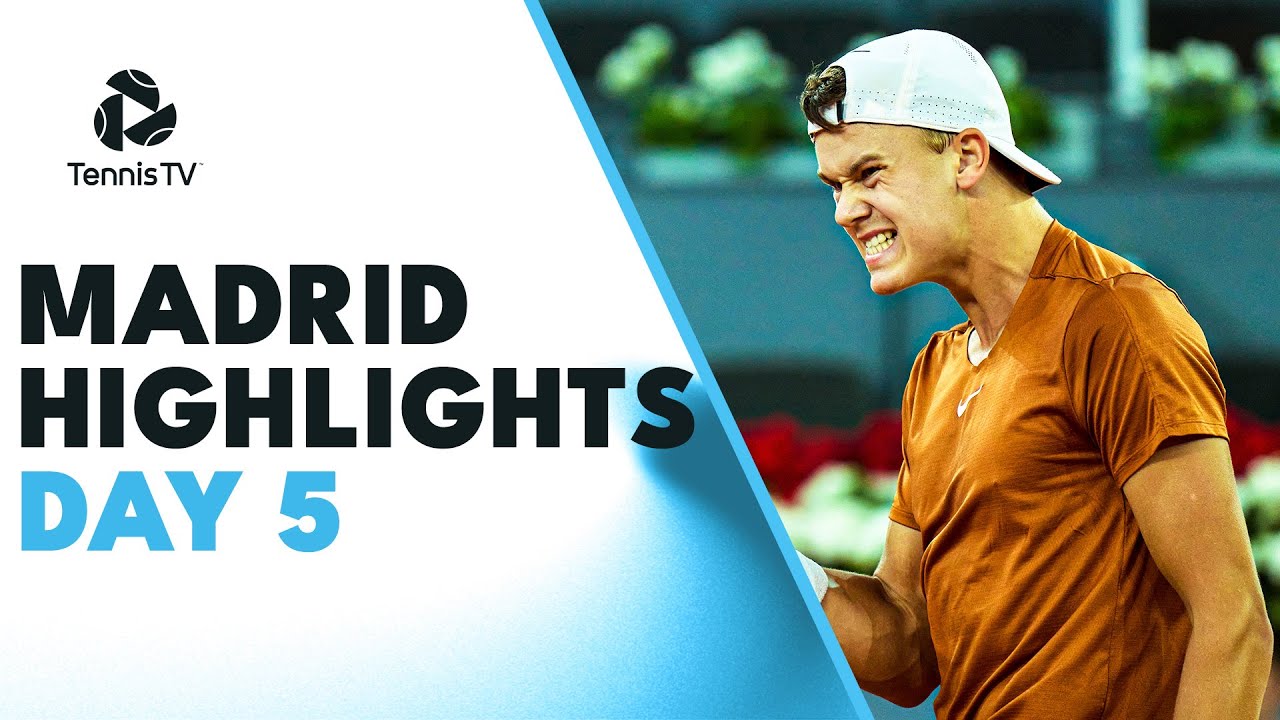 Alcaraz Battles Dimitrov, Rune vs Davidovich Fokina and More! Madrid 2023 Highlights Day 5