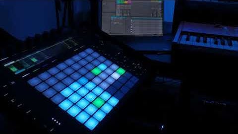 back in the studio. a little warm up with Moog sub 37/grandmother, nordstage 3, ableton push 2.