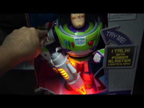 Talking Buzz Lightyear Figure - หุ่นบัสไรเยียส์พูดได้มาพร้อมปืนเลเซอร์และโล่