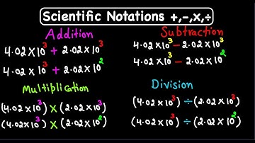 Scientific Notations!!      (Adding, Subtracting, Multiplying and dividing)