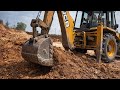 Massive Earthmoving with JCB Backhoe – Powerful Machine👌💥|