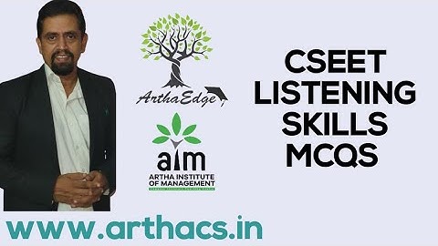 CSEET listening skills cseet MCQs revision