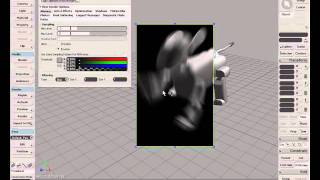 Rendering: Motion blur threshold example