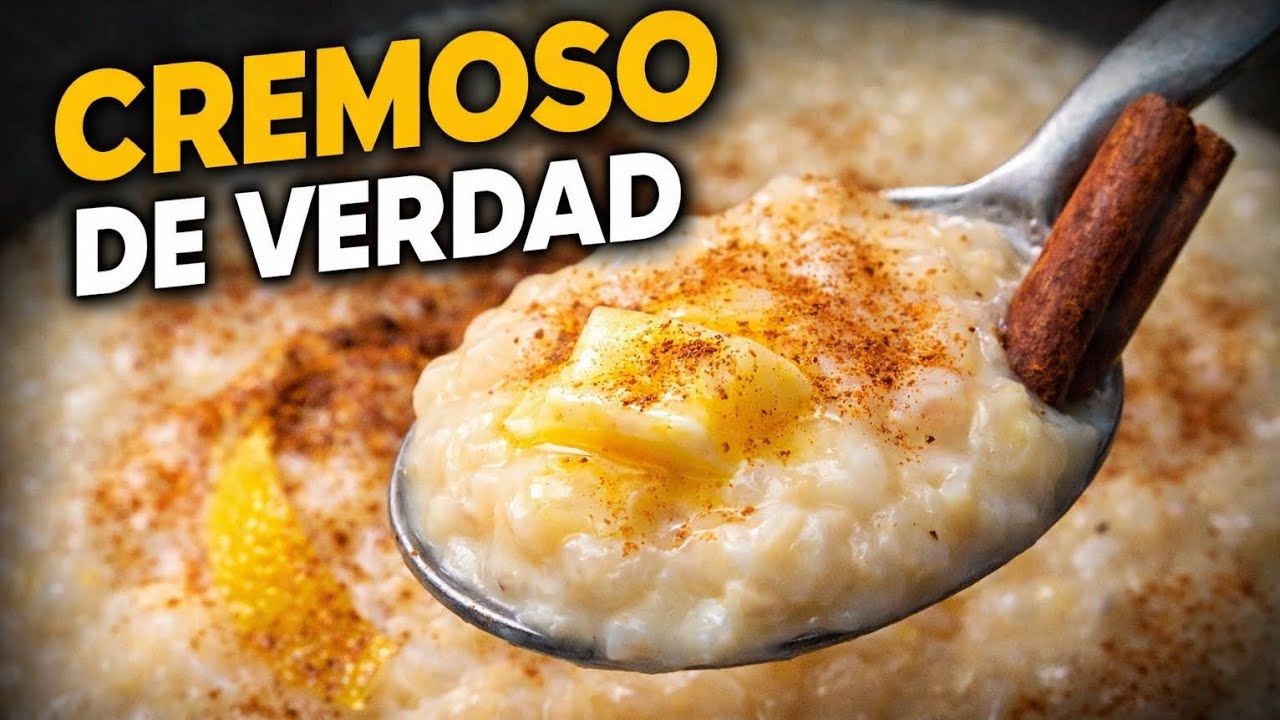 ARROZ CON LECHE CREMOSO COMO EL DE LA ABUELA 🥣🔥 (Textura Perfecta Paso a Paso)