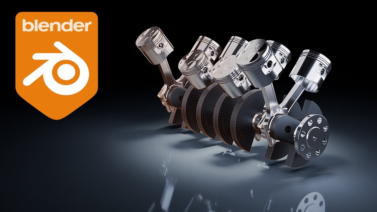 Modeling and Rigging Pistons in Blender - Hard Surface Exercise for Beginners