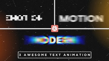 3 awesome text animation in kinemaster|kinemaster|Saikat Bhunya