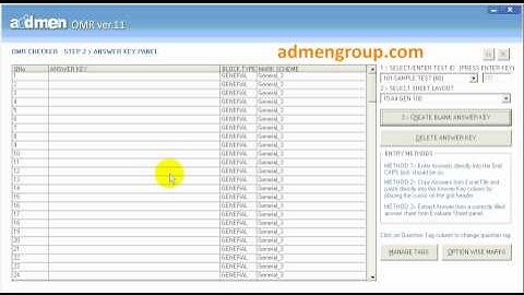 Addmen OMR Answer Sheet Checker Software