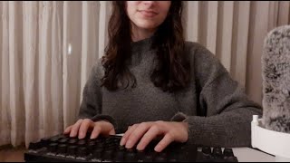 ASMR asking you questions for your personality assessement (with keyboard typing!)