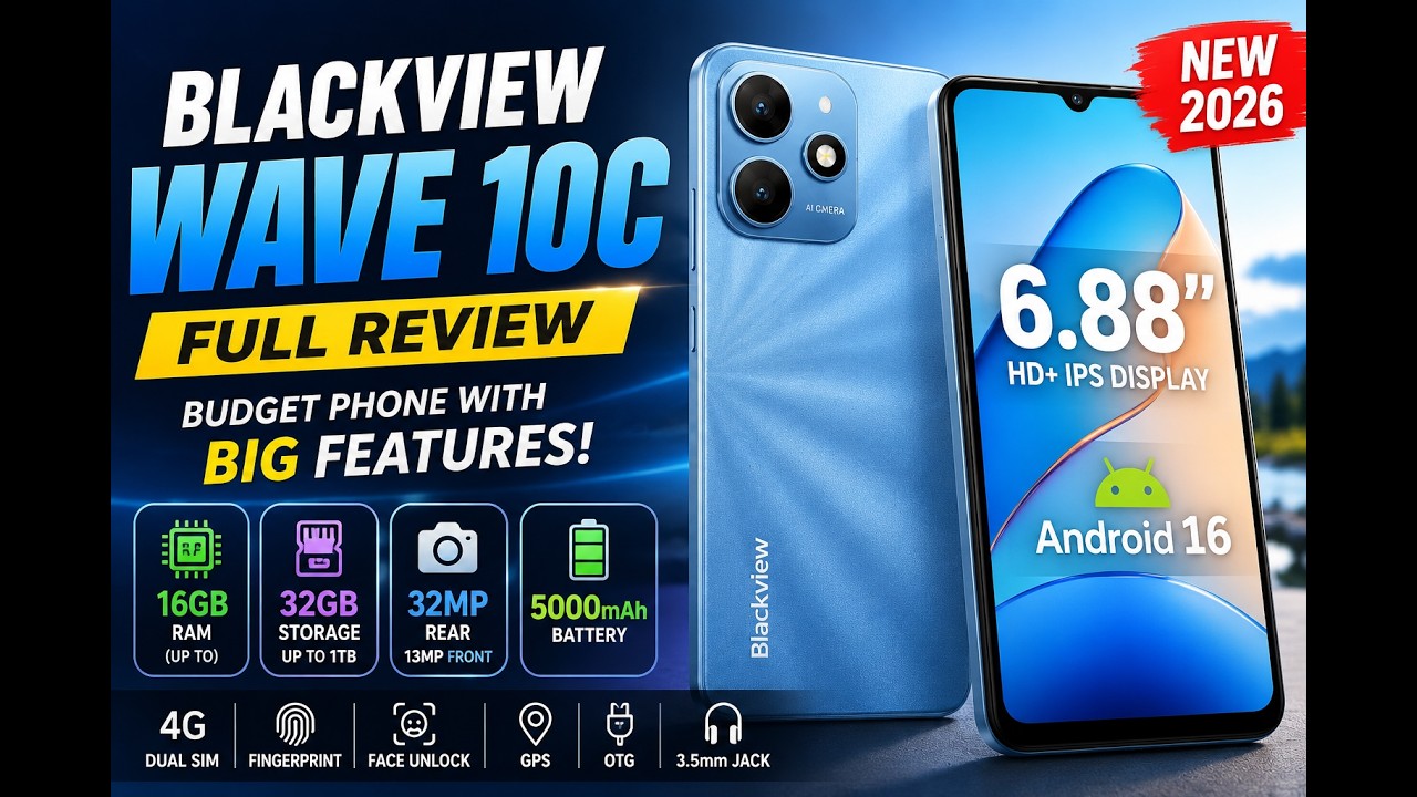 Blackview Wave 10C Smartphone Review | Best Budget Android 16