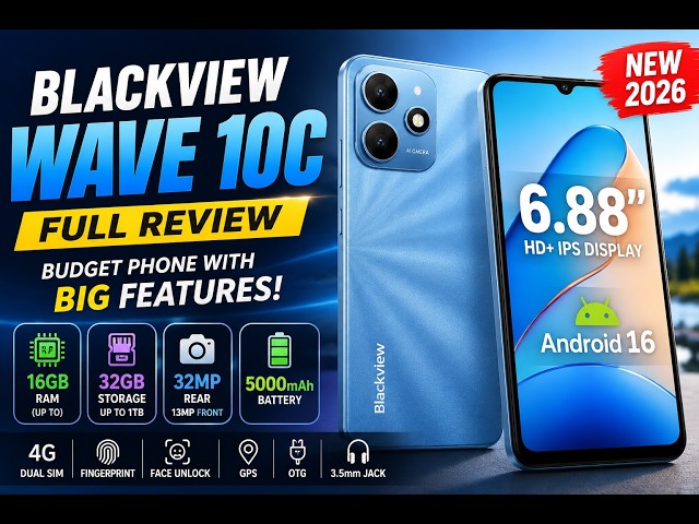 Blackview Wave 10C Smartphone Review | Best Budget Android 16