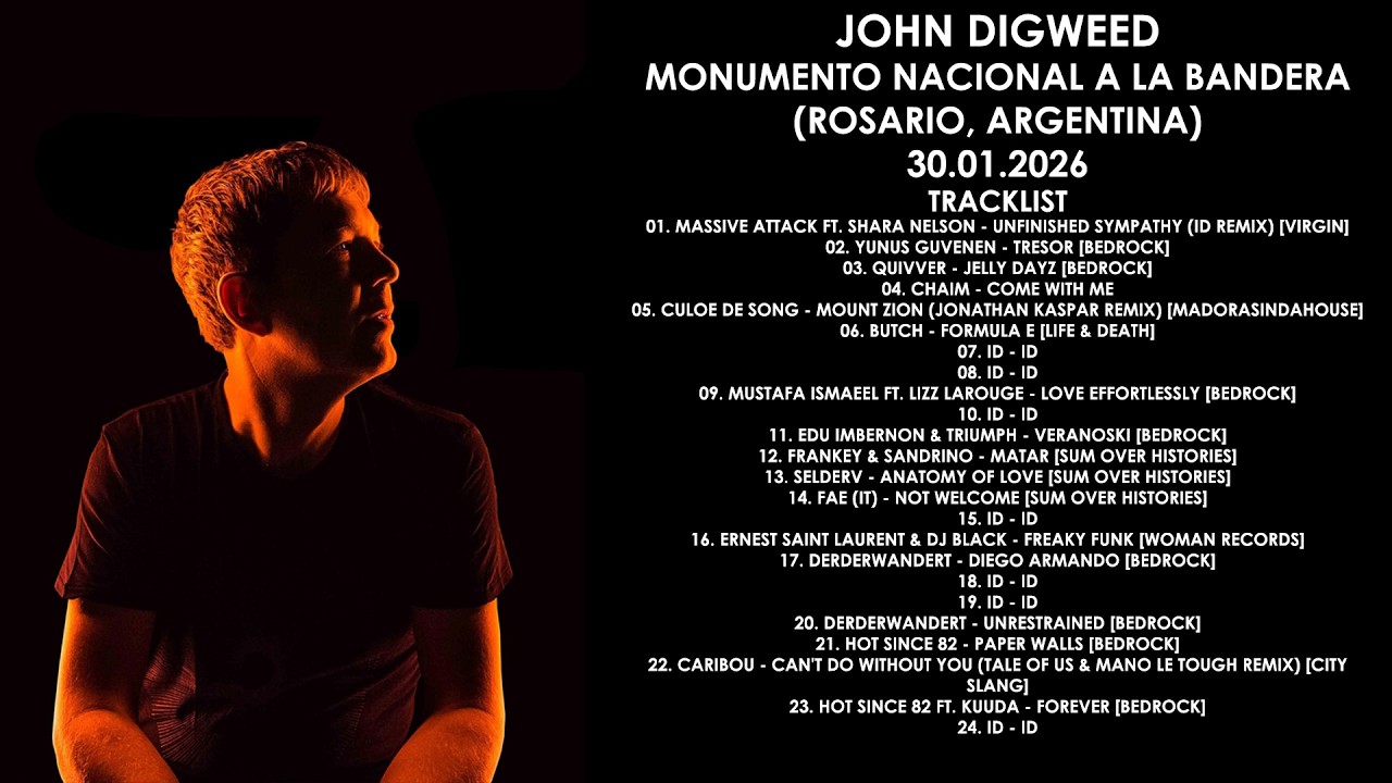 JOHN DIGWEED (UK) @ Monumento Nacional a la Bandera (Rosario, Argentina) 30.01.2026