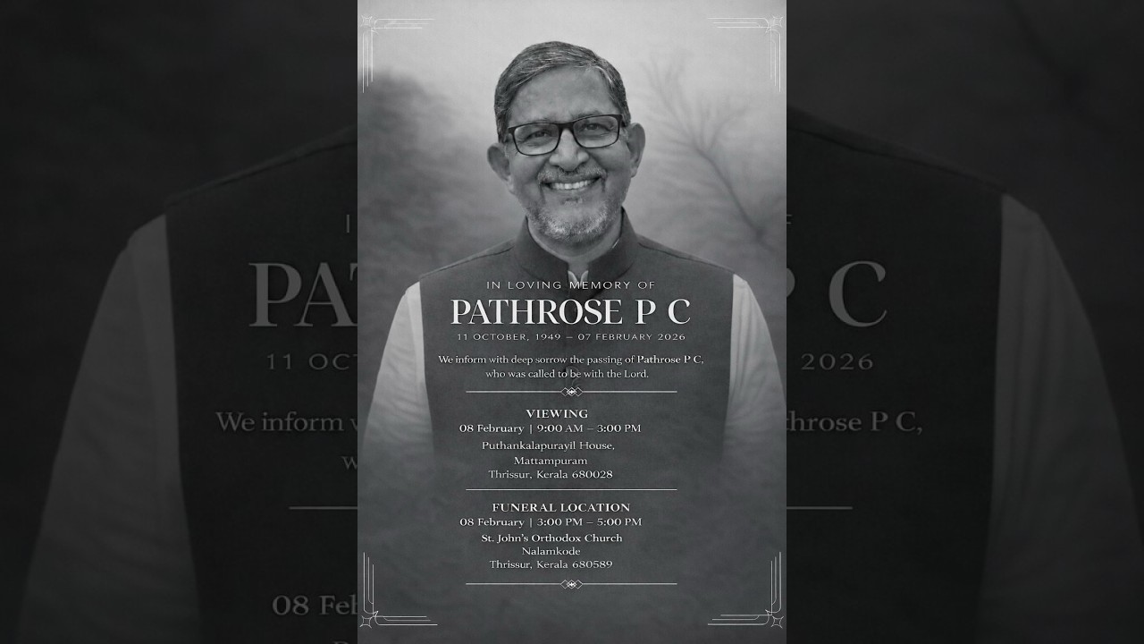 LIVE - FUNERAL SERVICE OF PATHROSE P.C. PUTHANKALAPURAYIL HOUSE ...