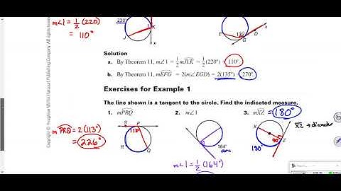 Geometry, Section 10.5, Angle Relationships in Circles