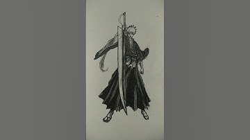 Speed drawing Ichigo Kurosaki || Bleach #shorts #drawing #anime