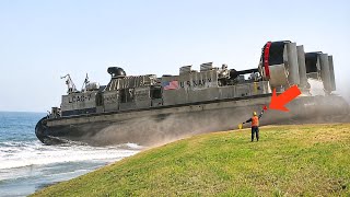 The Crazy Process of Powering Up and Piloting The US Navy's Giant Hovercraft