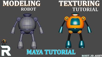 ROBOT MODELING in MAYA | Maya modeling tutorial | Beginner tutorial #mayamodeling #3dmodeling