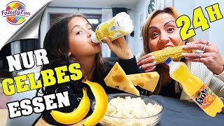 24 STUNDEN nur GELBES ESSEN 🤣🍌 zu KRASS HILFE ! - Family Fun