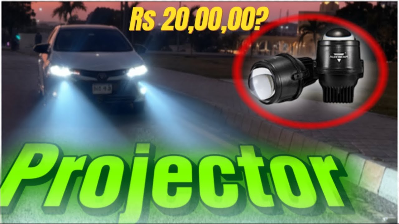 Most expensive projector light installed in Corolla (Azizam) 🥰. | was it worth it.?